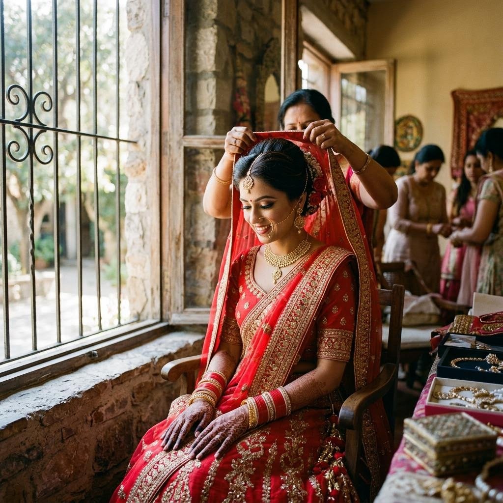 Bride getting ready - Sanam Film Siwan